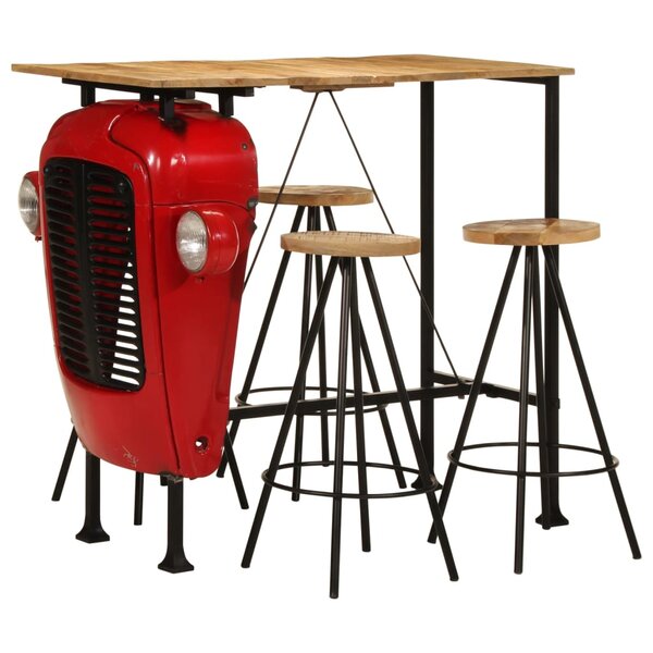 vidaXL Ensemble de bar 5 Pièces bois de manguier massif