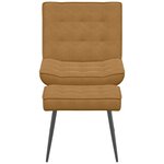 vidaXL Chaise de relaxation avec tabouret Marron Velours