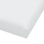 vidaXL Tabourets de rangement pliables lot de 2 blanc similicuir