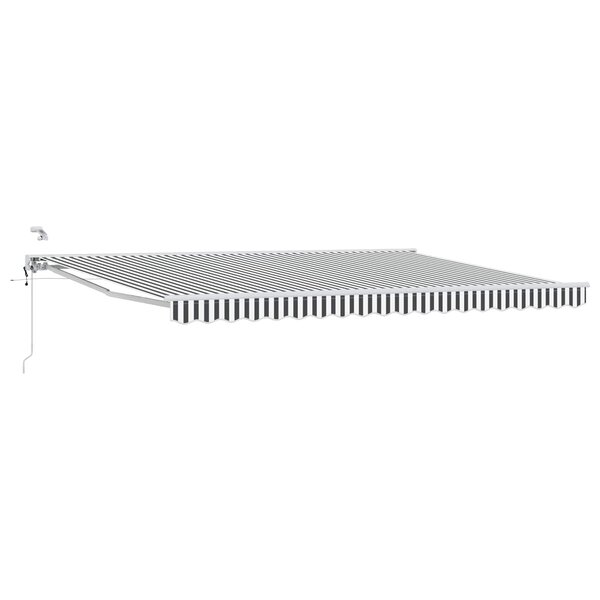 vidaXL Auvent rétractable électrique Anthracite et blanc 5 × 3 5 m
