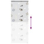 vidaXL Store enrouleur de douche avec cassette largeur du tissu 86 cm