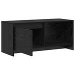 vidaXL Meuble TV Chêne noir Bois d'ingénierie