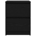 vidaXL Meuble TV noir 40x35x54 cm bois d'ingénierie