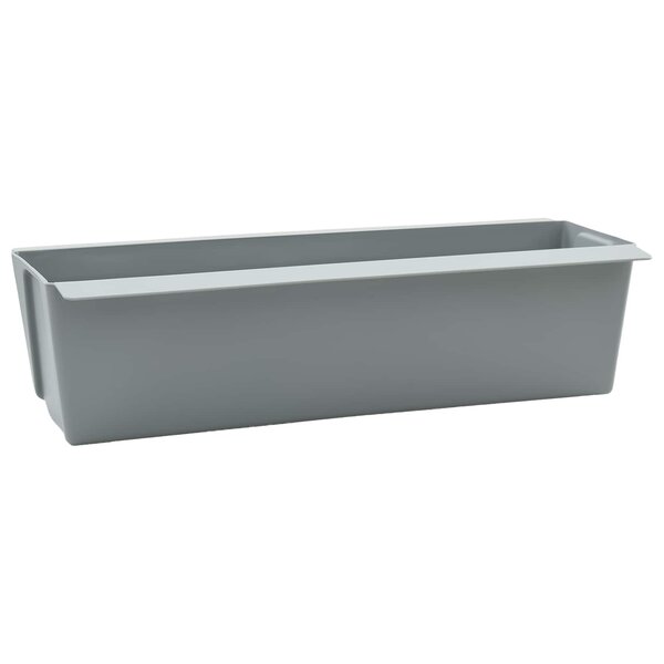 vidaXL Caisses à fleurs pour palettes Euro 12 Pièces Gris clair