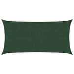 vidaXL Voile d'ombrage 160 g/m² Vert foncé 2x3 5 m PEHD
