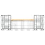 vidaXL Banc de jardin design gabion 183x41x60 5 cm bois massif de pin