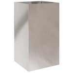vidaXL Jardinière argenté 42x38x75 cm acier inoxydable