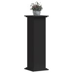 vidaXL Support pour plantes noir 33x33x100 cm bois d'ingénierie