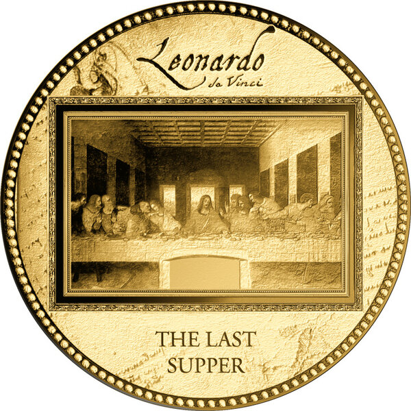 Monnaie LAST SUPPER Da Vinci 1/200 Oz Or 5000 Francs Gabon (PRÉCOMMANDE)
