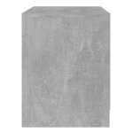 vidaXL Table de chevet Gris béton 45x34 5x44 5 cm Aggloméré