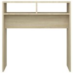 vidaXL Table console chêne sonoma 78x30x80 cm bois d'ingénierie
