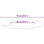 vidaXL Anneau d'arbre plat 5 Pièces Ø40/70 cm en acier galva