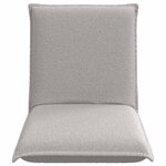 vidaXL Fauteuil de sol ajustable Gris clair Tissu en laine de mouton