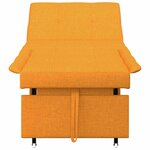 vidaXL Canapé-Lit Jaune foncé 194 x 67 x 37 cm tissu