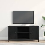 vidaXL Meuble TV Chêne noir 100 x 40 x 50 cm Bois d'ingénierie