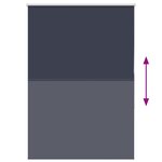 vidaXL Store enrouleur occultant largeur du tissu 110 7 cm polyester