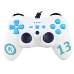 Manette filaire Olympique De Marseille blanche pour Switch
