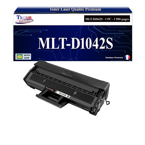 T3AZUR - Toner compatible avec Samsung MLT-D1042S pour Samsung SCX-3000 SCX-3200 SCX-3200W SCX-3201 SCX-3205 SCX-3205W SCX-3206 SCX-3207 SCX-3208 SCX-3210