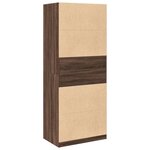 vidaXL Garde-robe chêne marron 80x50x200 cm bois d'ingénierie