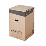 Lot de 60 cartons de déménagement hauts 96l - 40x40x60cm - made in france - 70  fsc certifié - charge max 20kg