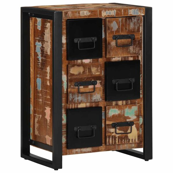 vidaXL Buffet 50x35x70 cm bois massif de récupération
