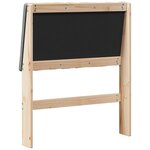 vidaXL Tête de lit capitonnée Gris foncé 75 cm Pin massif