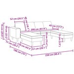 vidaXL Ensemble de Canapés Marron Cuir suédé faux