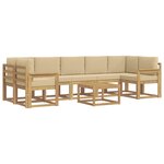 vidaXL Ensemble de canapés d'extérieur 6 Pièces