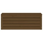 vidaXL Boîte de rangement Marron miel 89x36 5x33 cm Bois massif pin