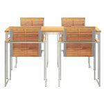 vidaXL Ensemble de salle à manger pour jardin 5 Pièces