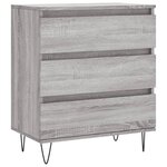 vidaXL Buffet Sonoma gris 60x35x70 cm Bois d'ingénierie