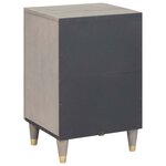 vidaXL Cabinet de salle de bain avec stockage Gris 38 x 33 x 58 cm