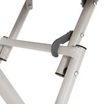 vidaXL Table bistrot Beige 55 x 55 x 72 5 cm Acier revêtu de poudre