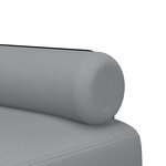 vidaXL Canapé-lit en forme de L gris clair 260x140x70 cm tissu
