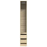 vidaXL Garde-robe chêne sonoma 30x50x200 cm bois d'ingénierie