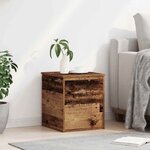 vidaXL Boîte de Rangement avec stockage Bois ancien 40 x 42 x 46 cm