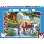 Puzzle 150 pieces Chevaux dans le ruisseau - SCHMIDT SPIELE