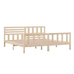 vidaXL Cadre de lit sans matelas bois massif 200x200 cm
