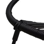 vidaXL Ensemble de bistro 3 Pièces Rotin PVC Noir