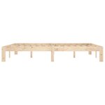 vidaXL Cadre de lit Bois de pin massif 160x200 cm