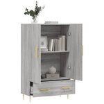vidaXL Buffet haut sonoma gris 69 5x31x115 cm bois d'ingénierie