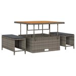 vidaXL Ensemble de canapé de jardin 13 Pièces Gris  Gris foncé