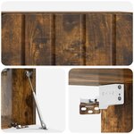 vidaXL Meuble TV mural 59 5 x 31 x 30 cm Chêne fumé Bois d'ingénierie