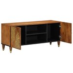 vidaXL Meuble TV 105x33x46 cm en bois massif de manguier