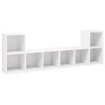 vidaXL Meubles TV 4 Pièces Blanc 72x35x36 5 cm Bois d'ingénierie