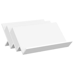 vidaXL Étagère à magazines Blanc 65 x 53 x 28 5 cm Bois d'ingénierie