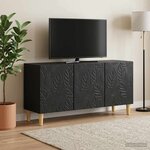 vidaXL Meuble TV 99 x 34 5 x 50 cm Noir Bois d'ingénierie