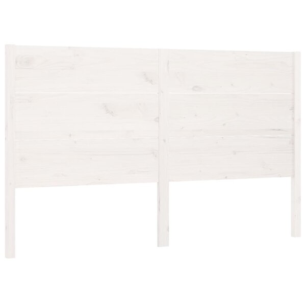 vidaXL Tête de lit Blanc 156x4x100 cm Bois massif de pin