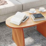 vidaXL Table basse Marron cire 80 x 40 x 35 cm Bois massif en pin