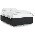 vidaXL Cadre de lit sans matelas noir similicuir
